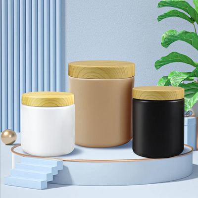 Hot Sale 300ml 500ml 530ml 600ml 1100ml Luxury Empty Large Cosmetic Containers Plastic Jars Plastic Jar Set