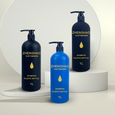 Custom 250ml 500ml 1000ml Frost Matte Body Care Cosmetic Container Shampoo Conditioner Shower Gel Lotion Plastic Bottle
