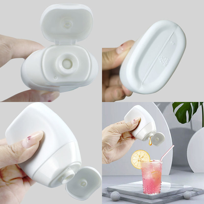 40ml 45ml 60ml Plastic HDPE PP Squeeze Honey Tomato Sauce Concentrated Juice Water Enhancer Bottle With Silicone Valve
