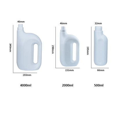Customized 500ml 2L 4L Empty HDPE Plastic Laundry Detergent Washing Bucket Liquid Bottle