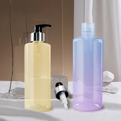350ML 400ML 500ML Essential Lotion Spray Pump Conditioner Dispenser Plastic Cosmetic Shampoo Bottles for Hair Care