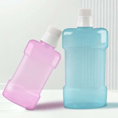 High End Portable 250ml 500ml Plastic Mouthwash Bottle for Mouth Clean Wash Plastic Bottle