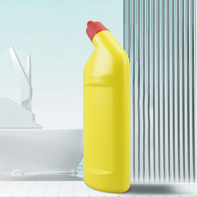 Customize Color Print 500ml Yellow Detergent Plastic HDPE Chemical Screw Cap Detergent Bottle/dishwashing Liquid Plastic Bottle