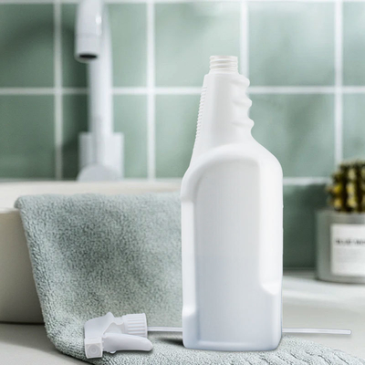 Customize Logo Print Refillable 850ml HDPE Plastic White Cleaning Trigger  Spray Bottle for Home Garden Gym