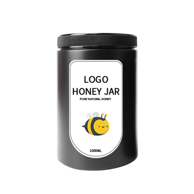 Custom Wide Mouth 7 oz 17 oz  35 oz Cookie Honey Jar Candy Jam Spices Plastic Jar with Lids