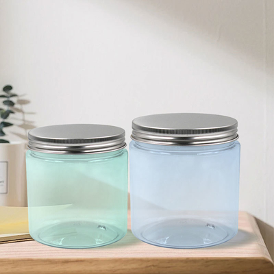 Customization Plastic Clear 17oz 20oz PET Wide Mouth Coffee Bean Storage Salad Dessert Sealed Dry Fruit Jars for Food Packaging