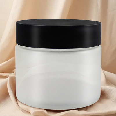 150ml 5oz PLA Frosted Clear Black Screw Cap Wide Mouth Hemep Supplement Fruit Flavor Snacks Vitamin Sweet CBD Jar