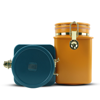 Coffee Bean Container Food Coffee Kitchen Storage Canister Tea Coffee Canister Plastic Jar