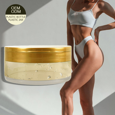 Custom Empty Private Care Gel Wash Gel Jars Luxury Cream Plastic Jars with Flip Top Cap