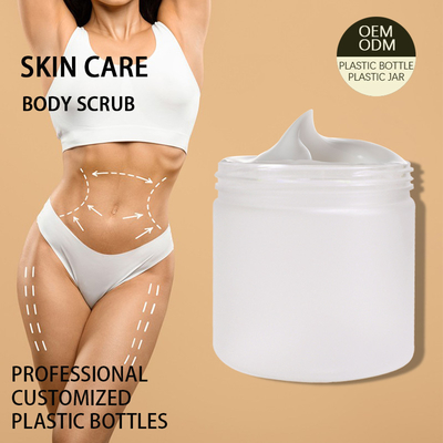 Custom Cosmetics Packaging Empty Massage Cream Body Scrub Breast Enhancement Cream Jars 250ml 500ml Skincare Plastic Jar