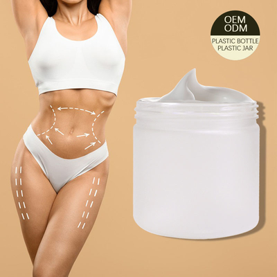 Empty Cosmetic Face Lightening Body Lotion Slimming Cream Body Scrub Frosted PET Plastic Cream Jar