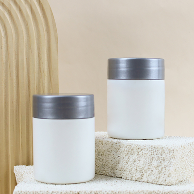 Frosted Matte Plastic Jar 100ml HDPE Wide Mouth Jar Face Cream Customized Butter Lotion Bottle Cosmetic Packaging Jars