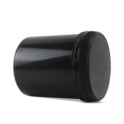 1000ml Body Scrub Jar Black Container Jars Plastic