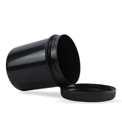 1000ml Body Scrub Jar Black Container Jars Plastic
