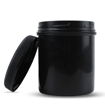 1000ml Body Scrub Jar Black Container Jars Plastic