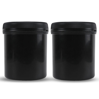 1000ml Body Scrub Jar Black Container Jars Plastic