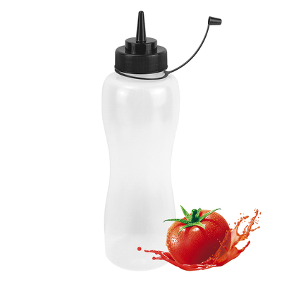 Empty Chili Soy Tomato Hot Sauce Bottles Packaging 250ml 350ml 500ml 700ml 1 Litre LDPE Squeeze Plastic Bottle with Cap
