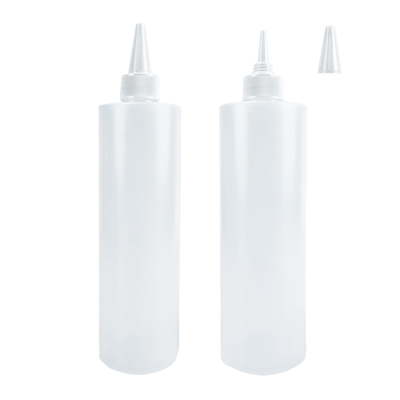 17oz 500ml Condiment Squeeze Bottles Squirt Plastic Sauce Containers Ketchup Bottles