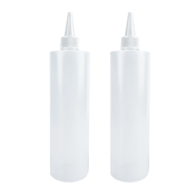 17oz 500ml Condiment Squeeze Bottles Squirt Plastic Sauce Containers Ketchup Bottles
