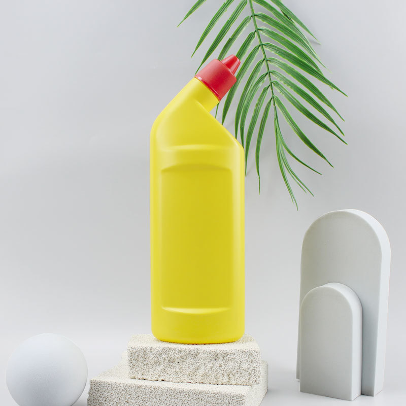 Customize Color Print 500ml Yellow Detergent Plastic HDPE Chemical Screw Cap Detergent Bottle/dishwashing Liquid Plastic Bottle